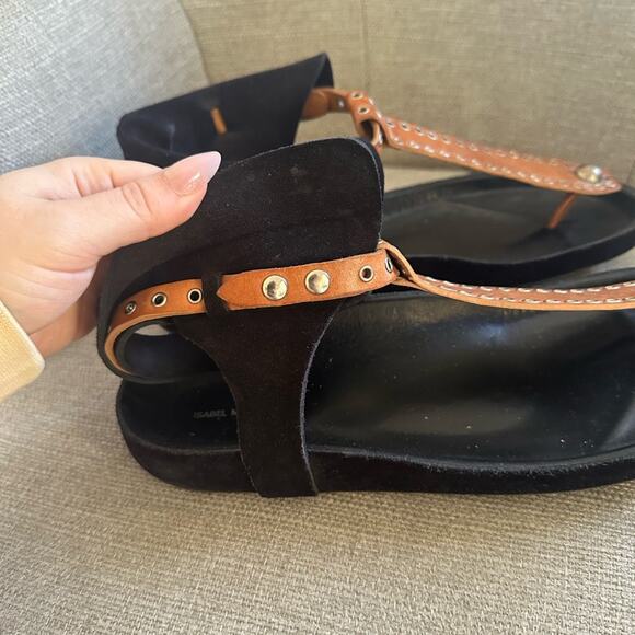 Isabel Marant Leather Strap Sandals - Picture 3 of 7